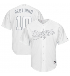 Dodgers 10 Justin Turner RedTurn2 White 2019 Players Weekend Player Jersey
