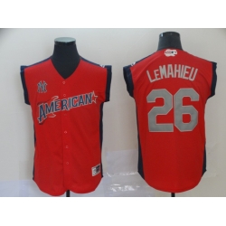 American League 26 DJ LeMahieu Red 2019 MLB all star Game Player Jersey