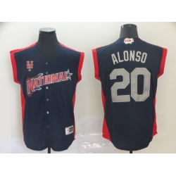 National League 20 Pete Alonso Navy 2019 MLB all star Game Player Jersey