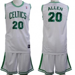 Boston Celtics 20 Ray Allen White Jerseys&Shorts