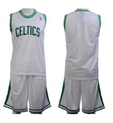 Boston Celtics Blank White Jerseys&Shorts