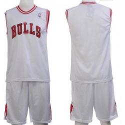 Chicago Bulls Blank White Jerseys&Shorts