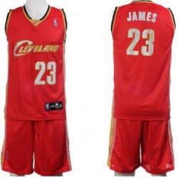 Cleveland Cavaliers 23 LeBron James Red Jerseys&Shorts