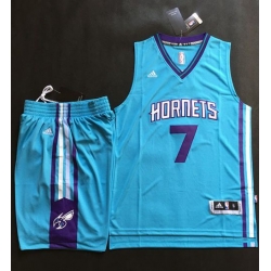 Hornets #7 Jeremy Lin Teal A Set Stitched NBA Jersey