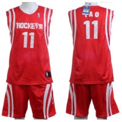 Houston Rockets 11 YAO Red Jerseys&Shorts