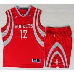Houston Rockets 12 Dwight Howard Red Revolution 30 Swingman NBA Jerseys Shorts Suits