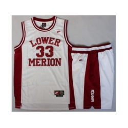 Lower Merion 33 Kobe Bryant White Basketball Jerseys Shorts Suits