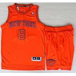 New York Knicks 8 JR Smith Orange Revolution 30 Swingman NBA Jerseys Shorts Suits Christmas Style
