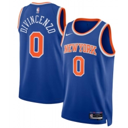 New York Knicks Nike Association Edition Swingman #0 Jersey Blue  Donte DiVincenzo