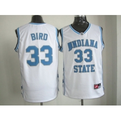 NBA North Carolina #33 bird white Jerseys