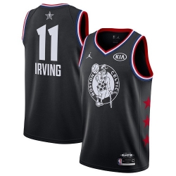 Celtics #11 Kyrie Irving Black Basketball Jordan Swingman 2019 All Star Game Jersey