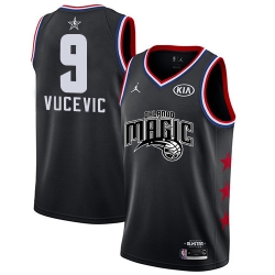 Magic #9 Nikola Vucevic Black Basketball Jordan Swingman 2019 All Star Game Jersey