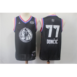 Mavericks 77 Luka Doncic Black 2019 NBA All Star Game Jordan Brand Swingman Jersey