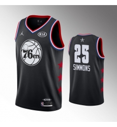 Men's Philadelphia 76ers Ben Simmons Jordan Brand Black 2019 NBA All-Star Game Finished Swingman Jersey