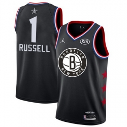 Nets 1 DAngelo Russell Black Youth Basketball Jordan Swingman 2019 AllStar Game Jersey