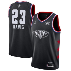 Pelicans #23 Anthony Davis Black Basketball Jordan Swingman 2019 All Star Game Jersey