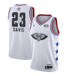Pelicans 23 Anthony Davis White Youth Basketball Jordan Swingman 2019 AllStar Game Jersey