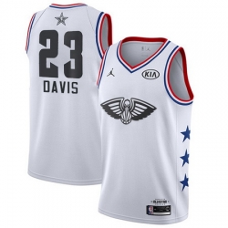 Pelicans 23 Anthony Davis White Youth Basketball Jordan Swingman 2019 AllStar Game Jersey