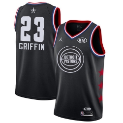 Pistons #23 Blake Griffin Black Basketball Jordan Swingman 2019 All Star Game Jersey
