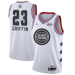 Pistons #23 Blake Griffin White Basketball Jordan Swingman 2019 All Star Game Jersey