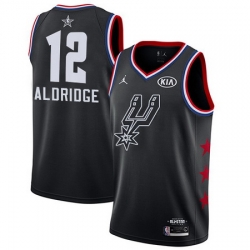 Spurs 12 LaMarcus Aldridge Black Youth Basketball Jordan Swingman 2019 AllStar Game Jersey