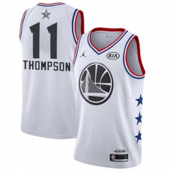 Warriors 11 Klay Thompson White Youth Basketball Jordan Swingman 2019 AllStar Game Jersey