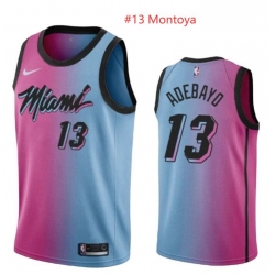 Men Miami Heat #13 MONTOYA Stitched NBA Jersey