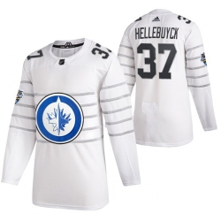Jets 37 Connor Hellebuyck White 2020 NHL All Star Game Adidas Jersey