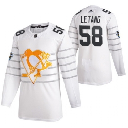 Penguins 58 Kris Letang White 2020 NHL All Star Game Adidas Jersey
