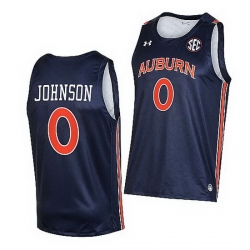 Auburn Tigers K.D. Johnson Navy College Basketball 2021 22 Jersey