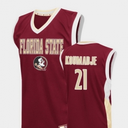 Men Florida State Seminoles Christ Koumadje Red Fadeaway College Basketball Jersey