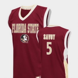 Men Florida State Seminoles Pj Savoy Red Fadeaway College Basketball Jersey