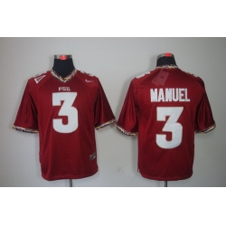 NEW Florida State Seminoles E.J Manuel 3 Red College Football Jerseys