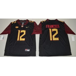 Seminoles #12 Deondre Francois Black Limited Stitched NCAA Jersey