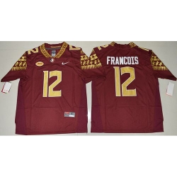 Seminoles #12 Deondre Francois Red Limited Stitched NCAA Jersey