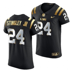 Lsu Tigers Derek Stingley Jr. 2021 22 Golden Edition Elite Football Black Jersey