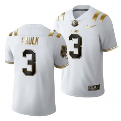 Lsu Tigers Kevin Faulk Golden Edition Limited Nfl White Jersey