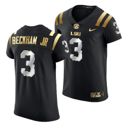 Lsu Tigers Odell Beckham Jr. Golden Edition Elite Nfl Black Jersey