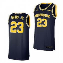 Michigan Wolverines Brandon Johns Jr. Navy Limited Basketball Jersey