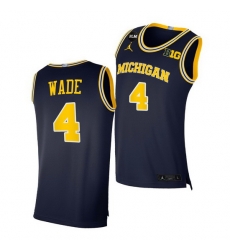 Michigan Wolverines Brandon Wade 2021 Big Ten Regular Season Champions Blm Navy Jersey