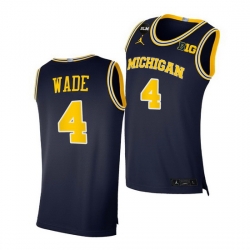 Michigan Wolverines Brandon Wade 2021 Big Ten Regular Season Champions Blm Navy Jersey