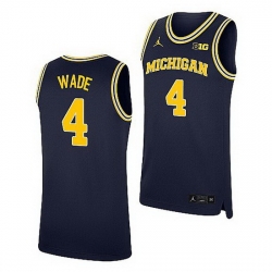 Michigan Wolverines Brandon Wade Navy Replica College Basketball Jersey