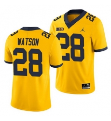 Michigan Wolverines Brandon Watson Yellow Game Men'S Jersey