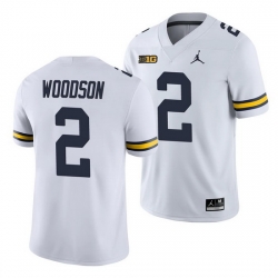 Michigan Wolverines Charles Woodson White College Football Men'S Jersey