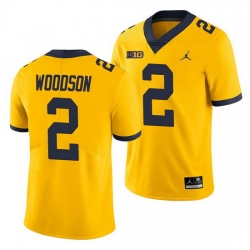 Michigan Wolverines Charles Woodson Yellow Game Men'S Jersey
