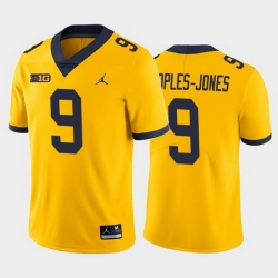 Michigan Wolverines Donovan Peoples Jones Yellow Alternate Men'S Jersey