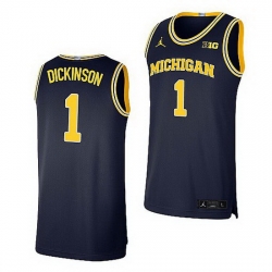 Michigan Wolverines Hunter Dickinson Navy Limited Basketball Jersey