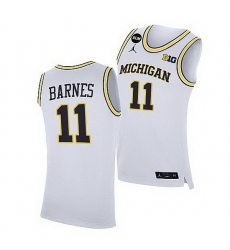 Michigan Wolverines Isaiah Barnes White Home Jersey