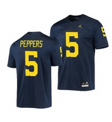 Michigan Wolverines Jabrill Peppers Navy Game Men'S Jersey