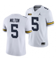 Michigan Wolverines Joe Milton White College Football Men'S Jersey